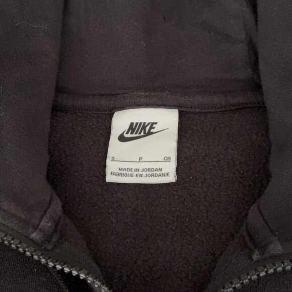 Nike Black Full-Zip Hoodie | Size Small | Classic Swoosh Logo - Picture 3 of 6